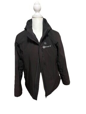 ororo Heated Hooded Full Zip Jacket Black Women's Size M Outdoor w/Battery Pack